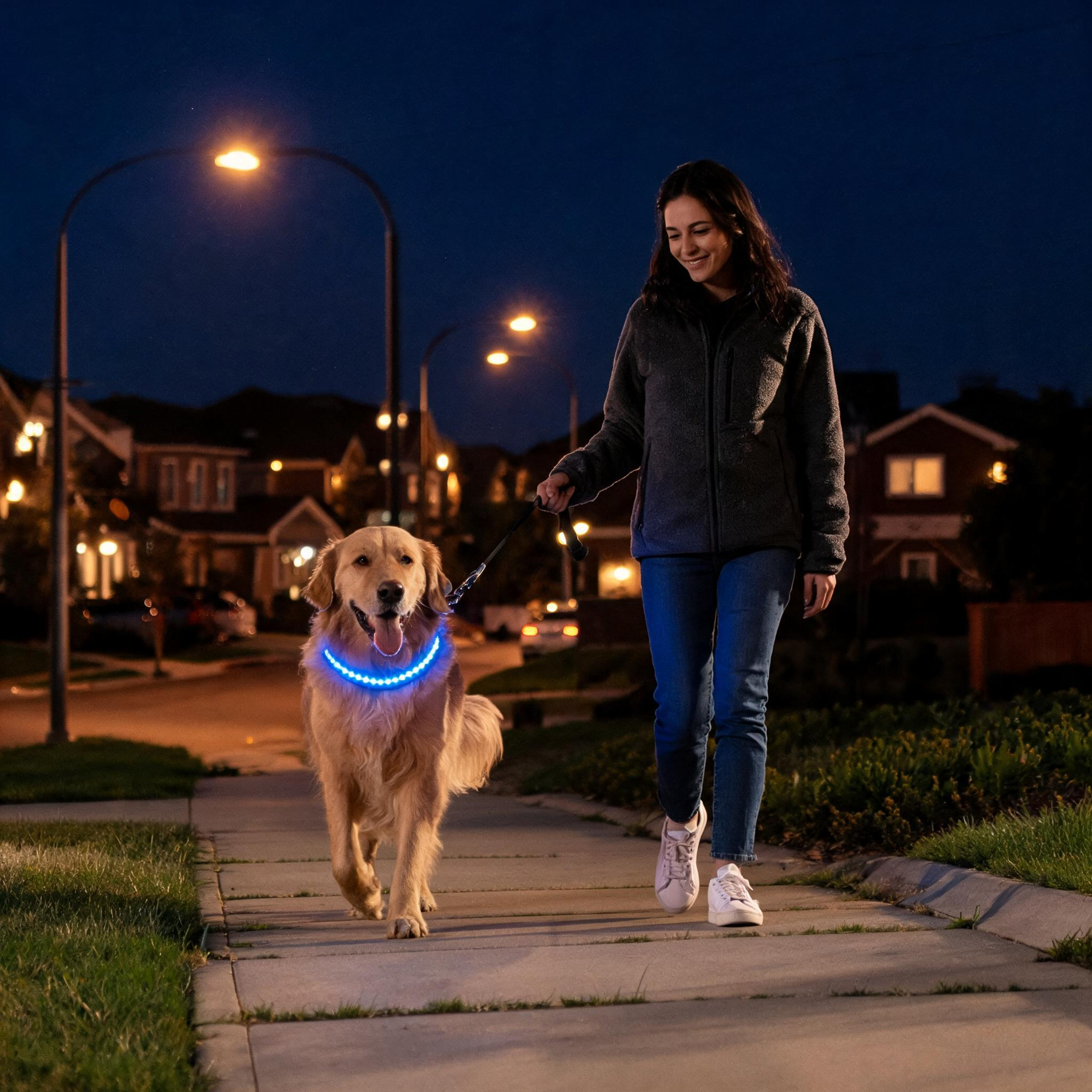 Are LED Dog Collars Safe for Night Walks?