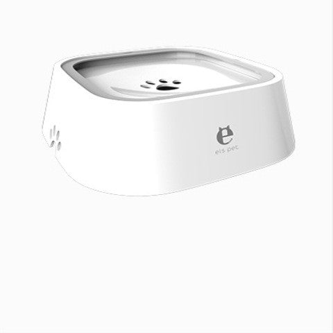 Anti-Overflow Floating Cat & Dog Water Bowl Slow Feeder Dispenser Fountain for Clean Hydration