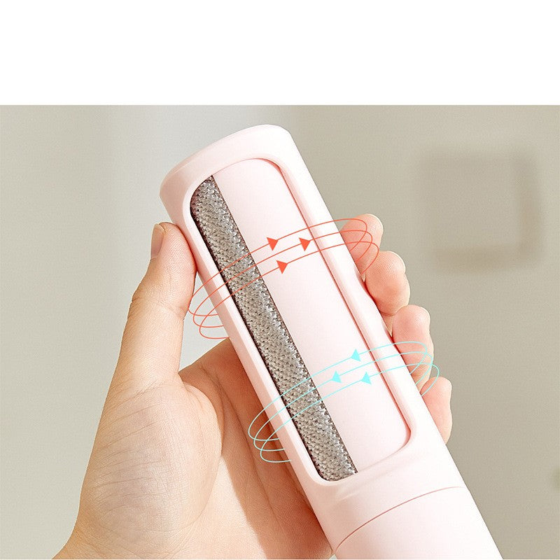 2-in-1 Reusable Pet Hair Remover Brush – Self-Cleaning Lint Roller for Cats & Dogs