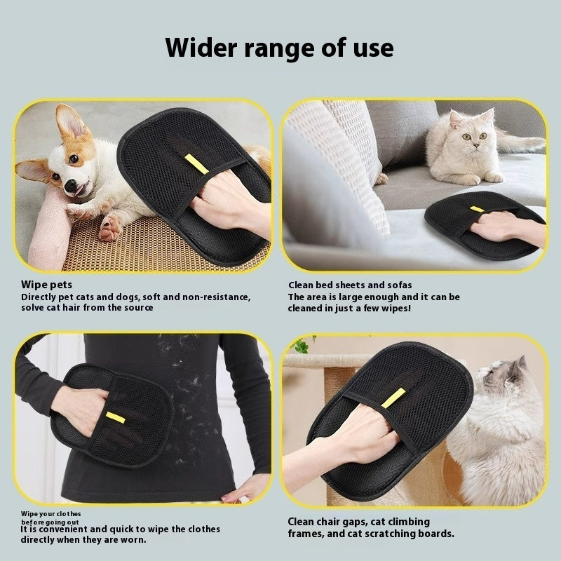 Pet Hair Remover Glove – Gentle Deshedding Mitt for Dogs, Cats & Rabbits