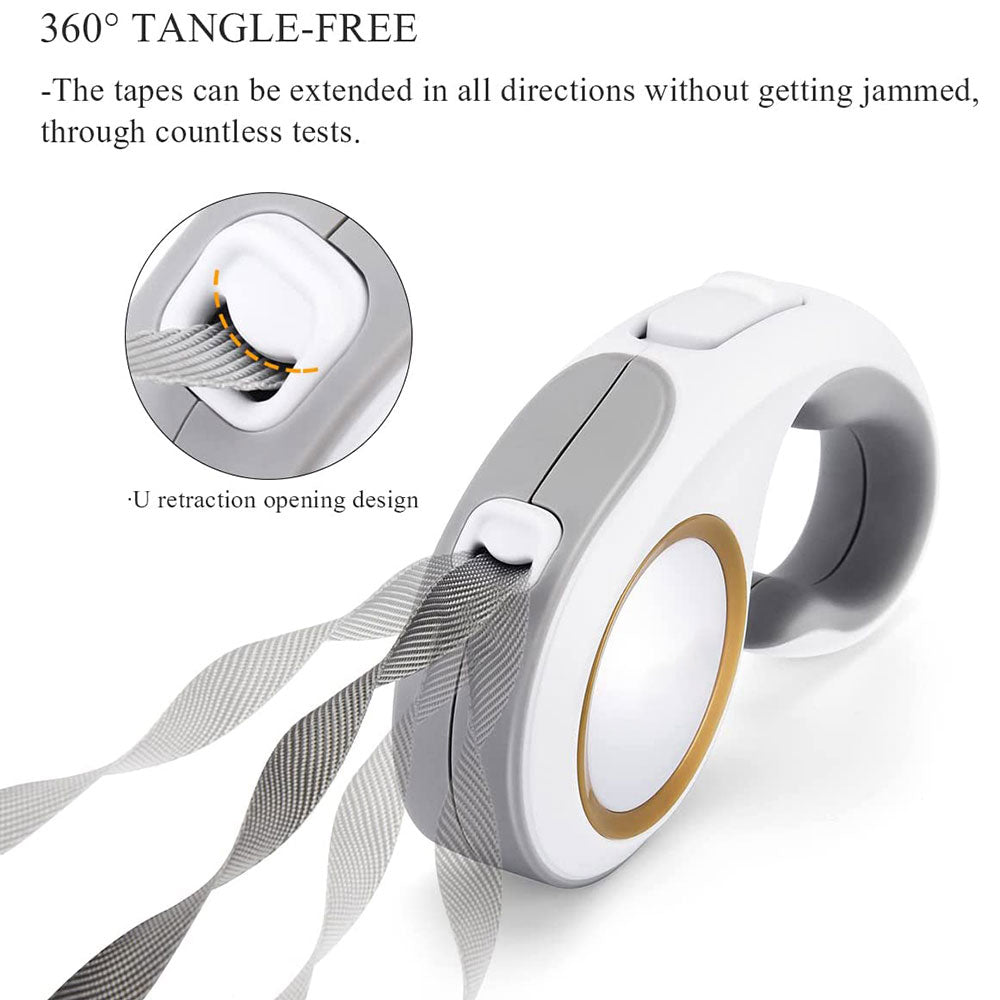 Automatic Retractable Dog Leash with 5M Flexible Walking and Training Rope