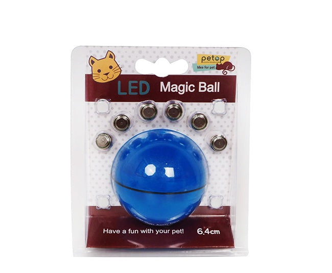 LED Laser Electronic Rolling Pet Toy Ball – Interactive Fun & Exercise for Cats