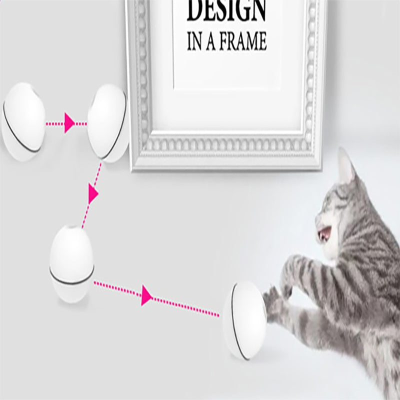 LED Laser Electronic Rolling Pet Toy Ball – Interactive Fun & Exercise for Cats