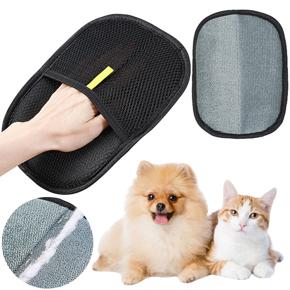 Pet Hair Remover Glove – Gentle Deshedding Mitt for Dogs, Cats & Rabbits