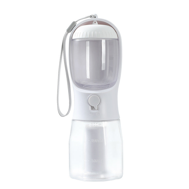 3-in-1 Portable Dog Cup – Water, Food & Waste Bag for Pets