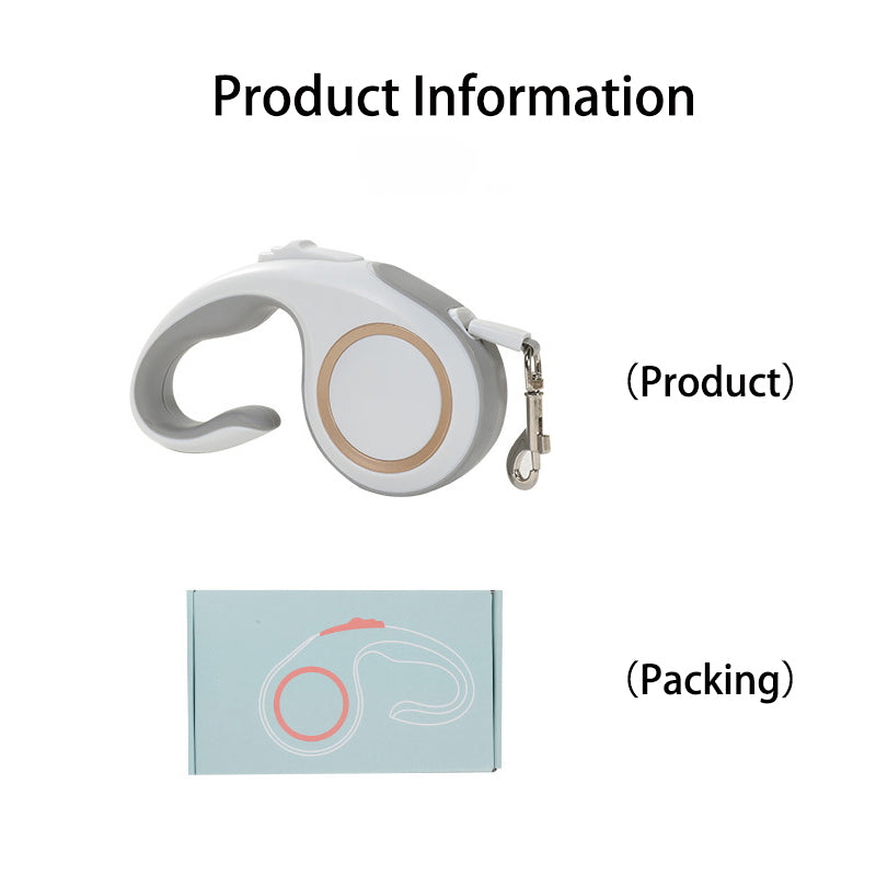 Automatic Retractable Dog Leash with 5M Flexible Walking and Training Rope