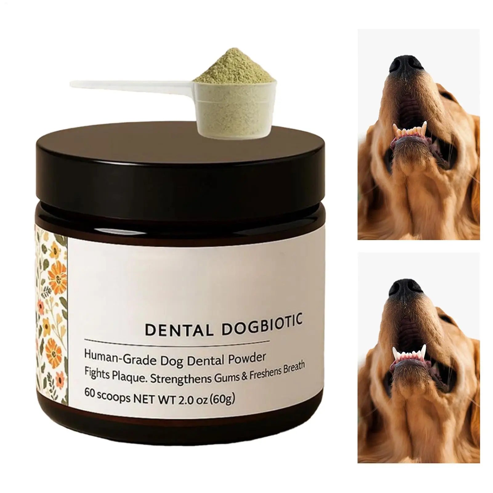 Dog Teeth Cleaning Powder for Fresh Breath and Healthy Gums