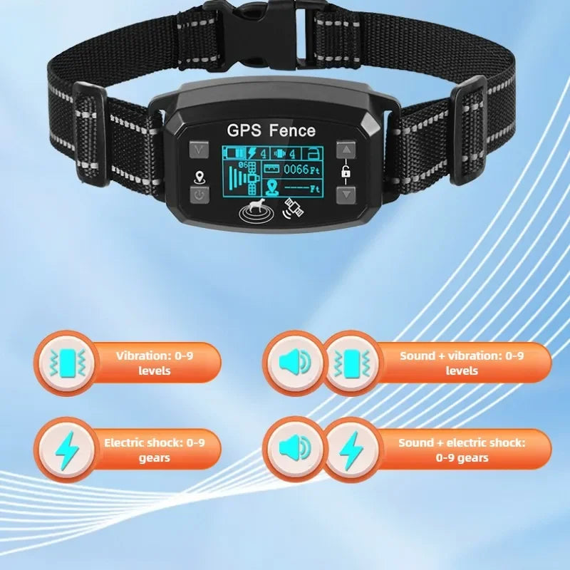 Smart GPS Wireless Pet Fence – Outdoor Training Collar for Dogs