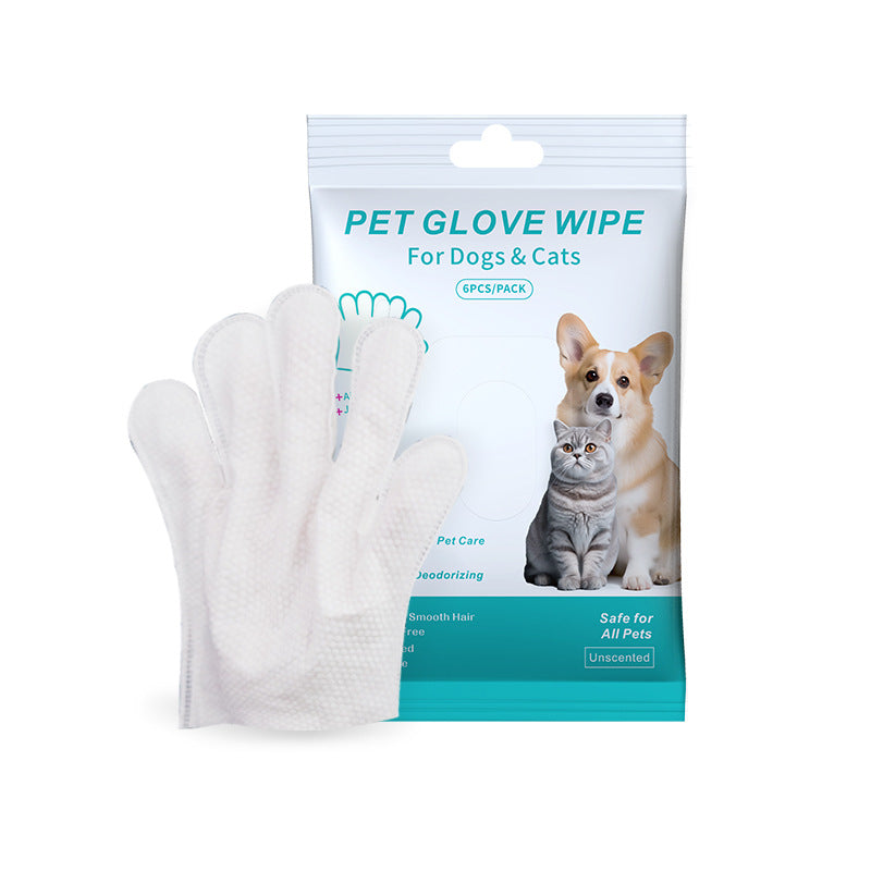 Pet Cleaning Glove for Cats & Dogs – Disposable Grooming & Fur Removal Gloves