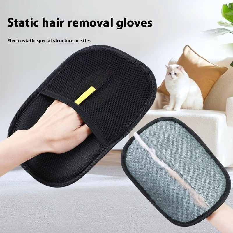 Pet Hair Remover Glove – Gentle Deshedding Mitt for Dogs, Cats & Rabbits