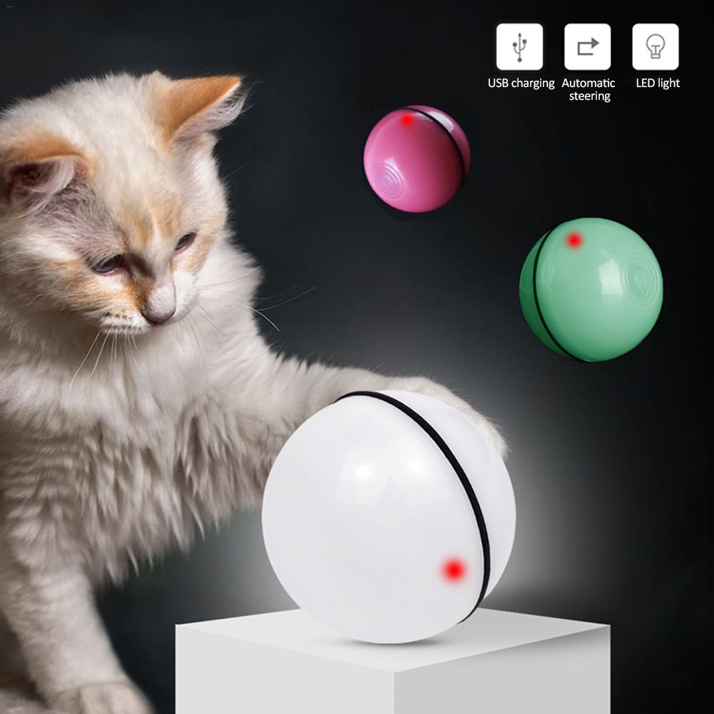 LED Laser Electronic Rolling Pet Toy Ball – Interactive Fun & Exercise for Cats